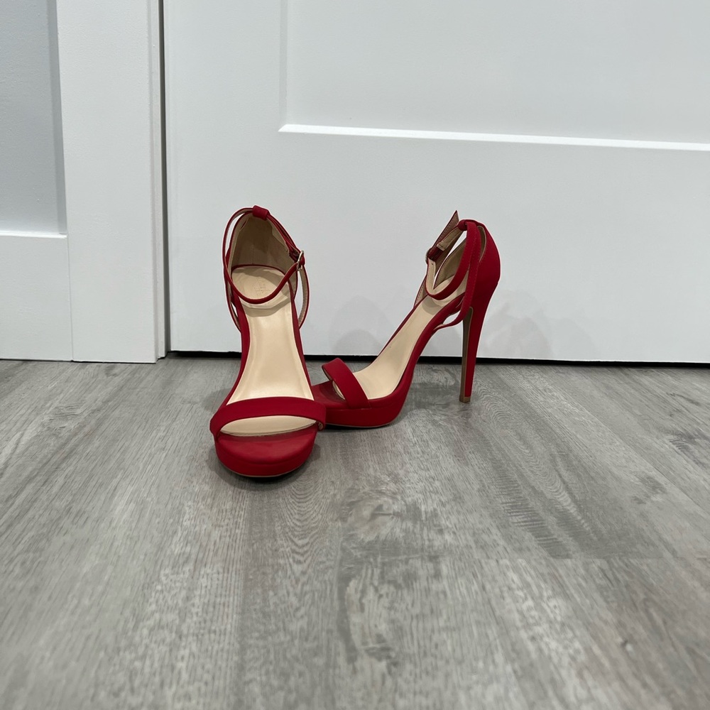 Charlotte Russe open toe heels size 8